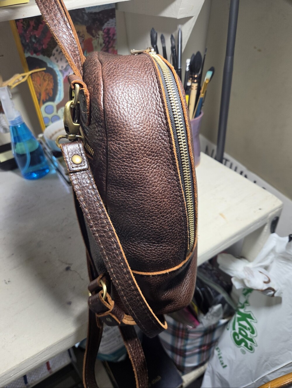 Portland Leather Rue Backpack and wallet - Picture 5 of 11